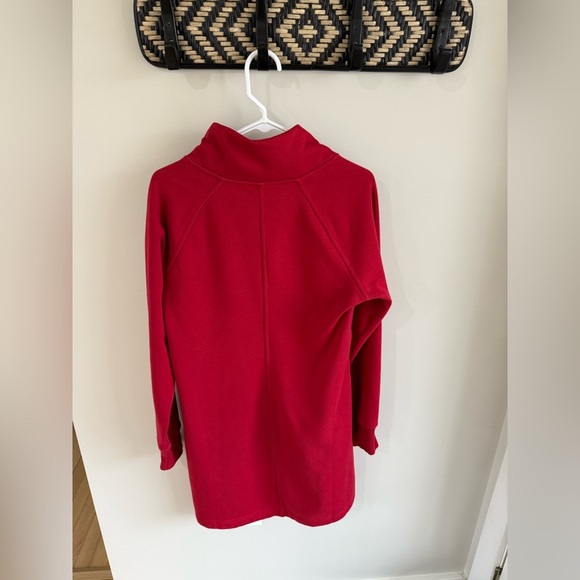Athleta Cozy Karma Sweatshirt Dress - Red - Size Medium - Picture 5 of 16